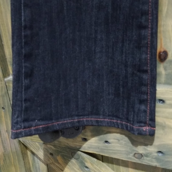 DENIM VINTAGE RETRO CHIP AND PEPPER LAGUNA BEACH FLARE WIDE JEANS SIZE 9 - Picture 2 of 8